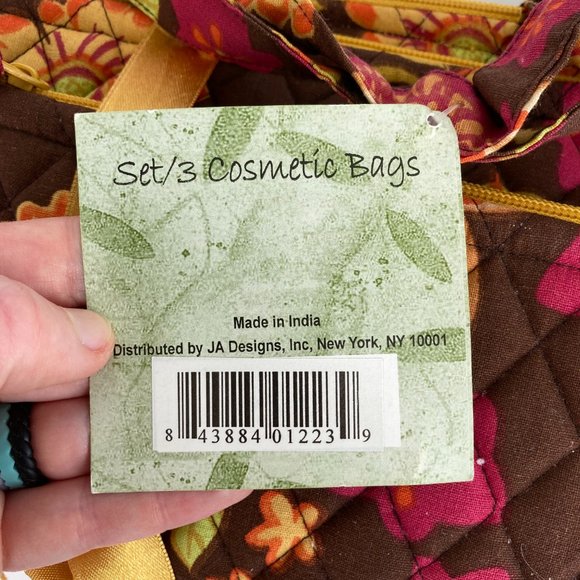 Sweet Olive Designs Set of 3 Quilt Cosmetic Bags - Picture 7 of 9